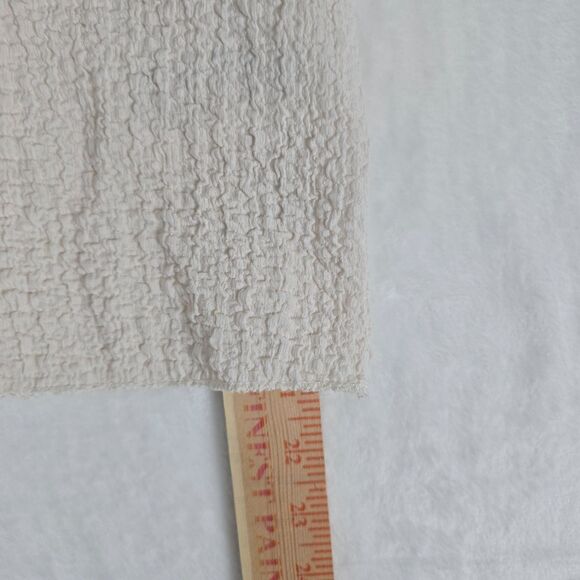 J.Crew Textured Bubble Knit Mockneck Sleeveless Top Women’s Cream Polyester S - Picture 7 of 11